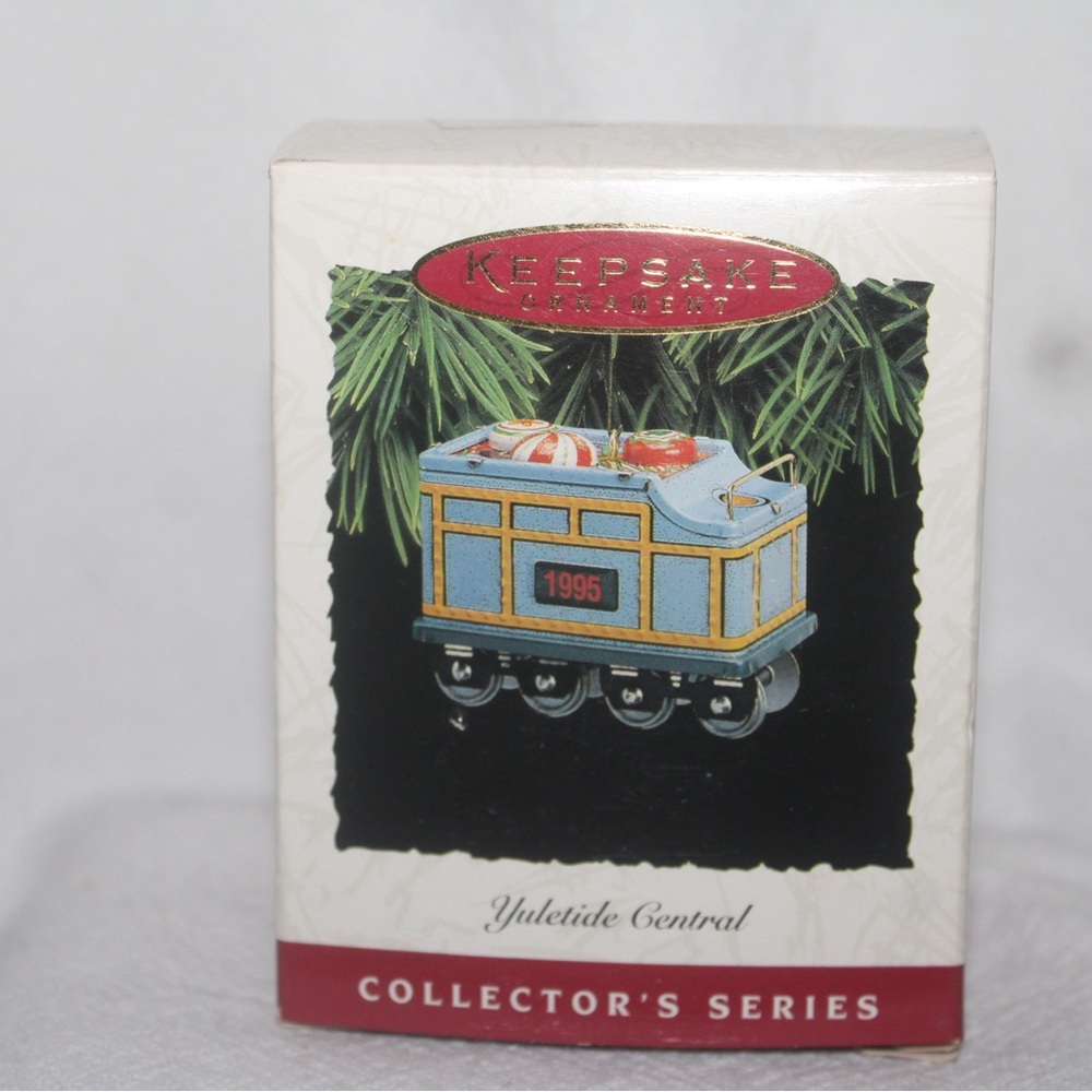 Coal candy Car Ornament Yuletide Central 1995 Pressed Tin Vintage NEW 2.5”x1.75”